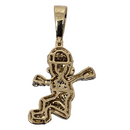 Mario-small 0.92ct Pendentif en or 10k SP 11386 A