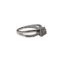 Demi Diamond Ring For Her 10k White Gold BUR-330