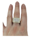 10k 1.00CT Hiphopx4 Round Diamond Ring NEW