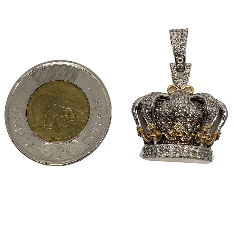 Crown Royal 2,85ct diamants Or 10k NOUVEAU SP 12148