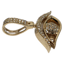 Eye-of-hurus 0.44ct Pendentif en or 10k SP 10796