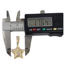 Star-small 0.44ct Pendentif en or 10k SP 10879