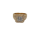 Diamant Bague  Or Jaune 10k SR 14357(7.2)