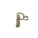 CUSTOM CAREN 0.50CT SI  DIAMOND NAME 10K GOLD SOLID