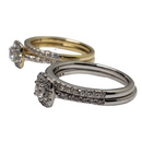 Diamant Bague 0.50ct Or jaune et blanc 14k SKR24027-50