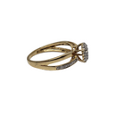 Cintia 14K Gold Oval Diamond Ring BUR-375