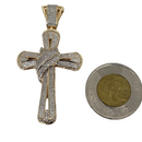 10k 1.00ct Diamond Cross Vs Yellow gold GCLA-005