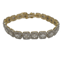8.7mm 10k Square Tennis 7.70ct Diamonds