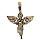 Angel 0.77ct Gold Pendant in 10k Gold SP 10474
