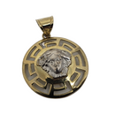 2 Tone medusa Yellow Gold 10K VP-006