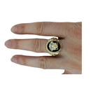 Giordano Gold Ring for Men MR-078