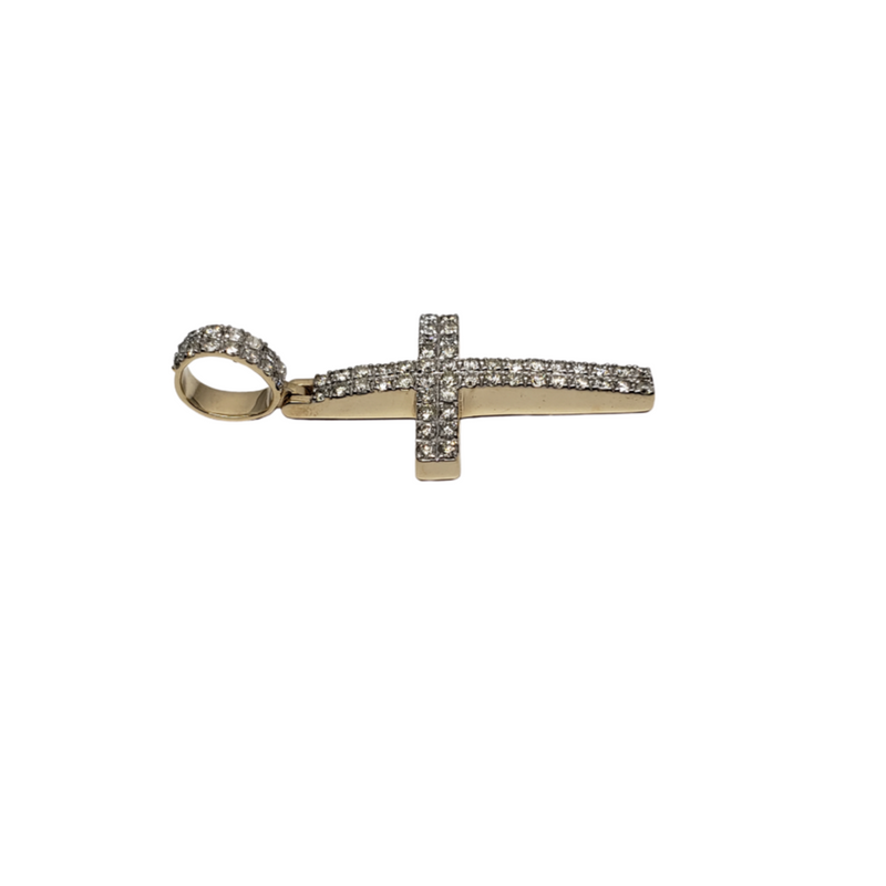 Luxury Cross 1.15CT Diamond Pendant in 10k Gold DP-005