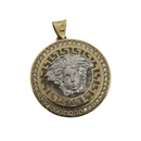 2 Tone medusa Yellow Gold 10K VP-020