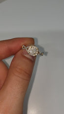10k 0.30ct + 0.20ct Engagement Ring