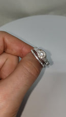 14k 0.75ct  Luxury Diamonds engagement Flower Ring