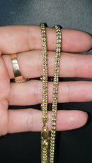 10k Ice chain 3.5mm Diamond Cut 2 tons