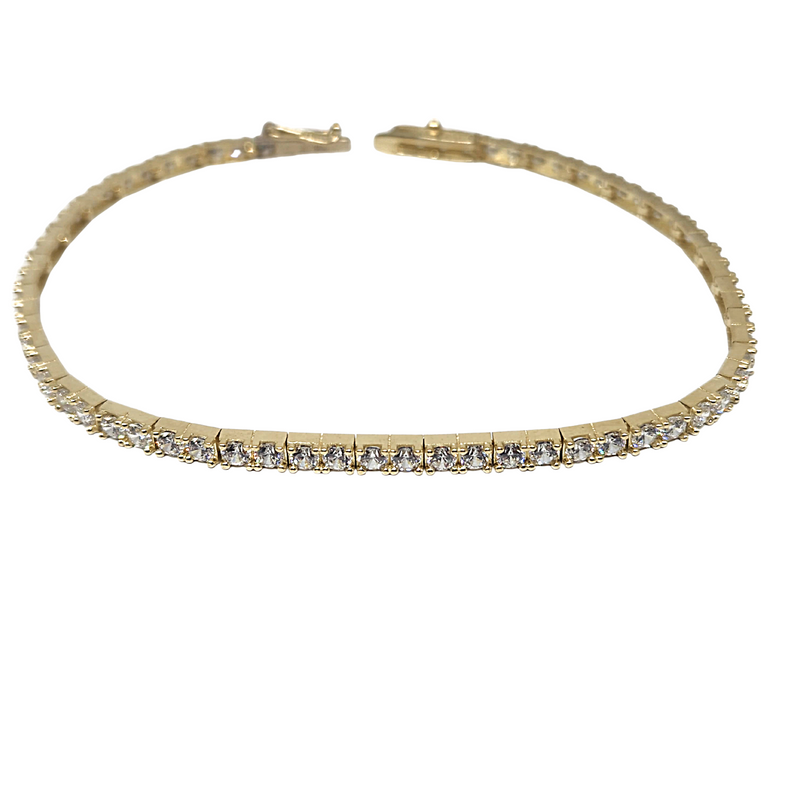 10k Zirconia Tennis Bracelet