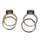 Diamant Bague 1.15ct Or jaune et blanc 14k SKR20686-115