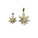 Pendantif Simple Mary-Jay Leaf en or 10k modele 2020 LA173