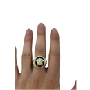 Onyx Medusa Gold Ring 10K LA007