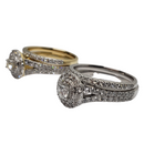 Diamond Ring 1.00ct in 14k Yellow & White Gold SKR821-100