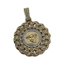 2 Tone medusa Yellow Gold 10K VP-012