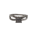 Demi Diamond Ring For Her 10k White Gold BUR-330