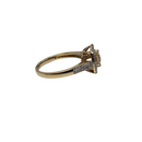Calla Halo Diamond Ring 10K BUR-525