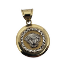 2 Tone medusa Yellow Gold 10K VP-025