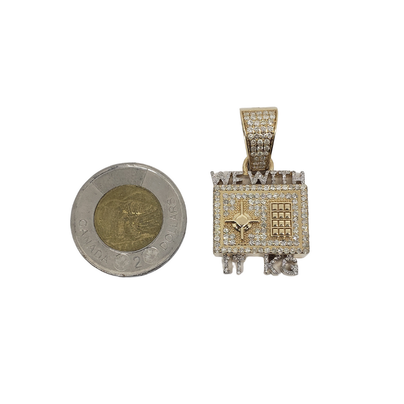 Custom Pendant Safe 3.00ct diamonds 10 Karat Solid  Gold GCLA-003