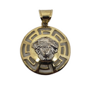 2 Tone medusa Yellow Gold 10K VP-006