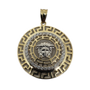 2 Tone medusa Yellow Gold 10K VP-024