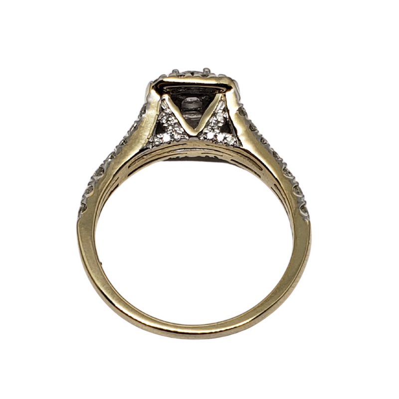 Diamond Ring 1.00ct in 14k Yellow and White Gold SKR19551-100