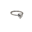 1.00ct 14K Lab Heart Bague de Fiançailles Diamant