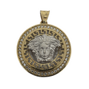 2 Tone medusa Yellow Gold 10K VP-020