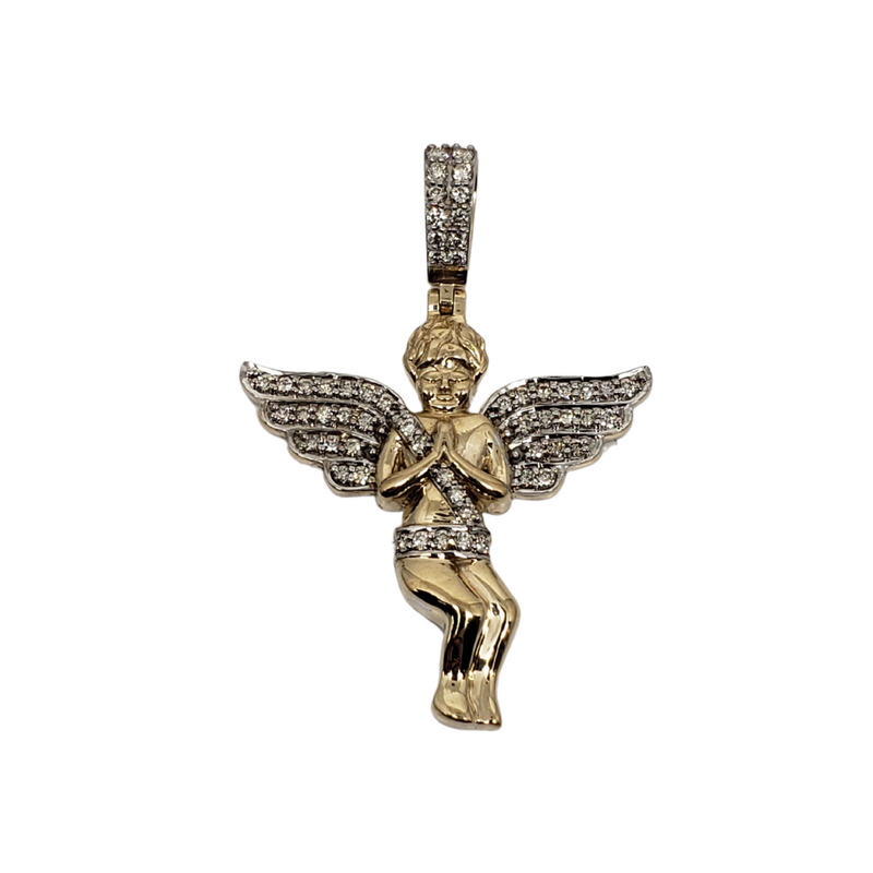 Angel  Gold Pendant in 10k SP 10616