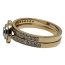 Diamant Bague 1.00ct Or jaune 14k SMR-106