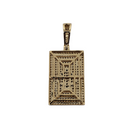 Card 1.16ct Diamond Pendant in 10k SP 11505