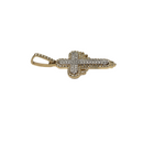 Cross Drip 1.25CT Diamond Pendant in 10k Gold DP-008