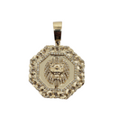 Lion 0.58ct Gold Pendant in 10k SP 11366