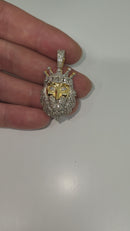 Pendentif 10k 1.58ct SI Diamant Roi avec Barbe