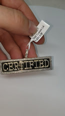 Certified Pendant 0.96ct of Diamonds 10k Gold NEW