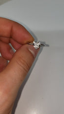 1.00ct 14K Lab Heart Bague de Fiançailles Diamant