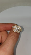 Diamant Bague  Or Jaune 10k SR 14357(7.2)