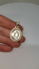 10k 1.35ct diamond Memory Pendant