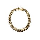 9.09mm Miami Cuban Link 10K Diamond Cut Bracelet BMC007
