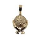 Globe 0.39ct Diamond Pendant in 10k SP 11369