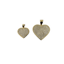 10K Gold Corazon Heart Pendant LA174