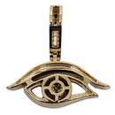 Eye-of-hurus 0.44ct Pendentif en or 10k SP 10796