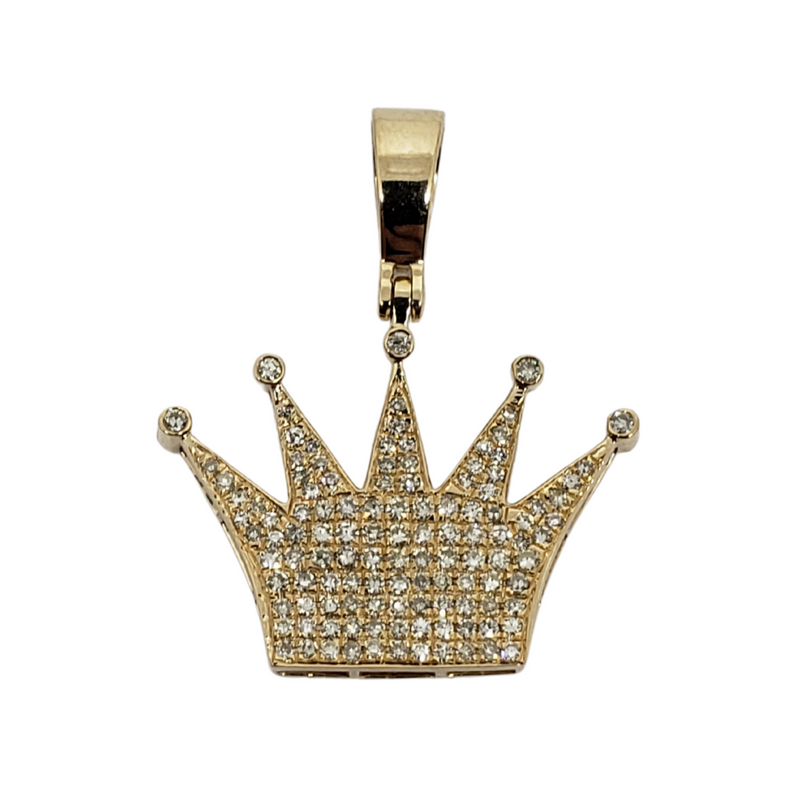 Crown 0.46ct Diamond Pendant in 10k  SP 13533